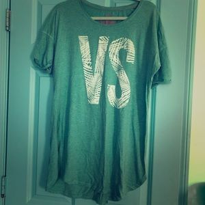 Victoria Secret Logo Tunic Sleep Shirt Sz Small